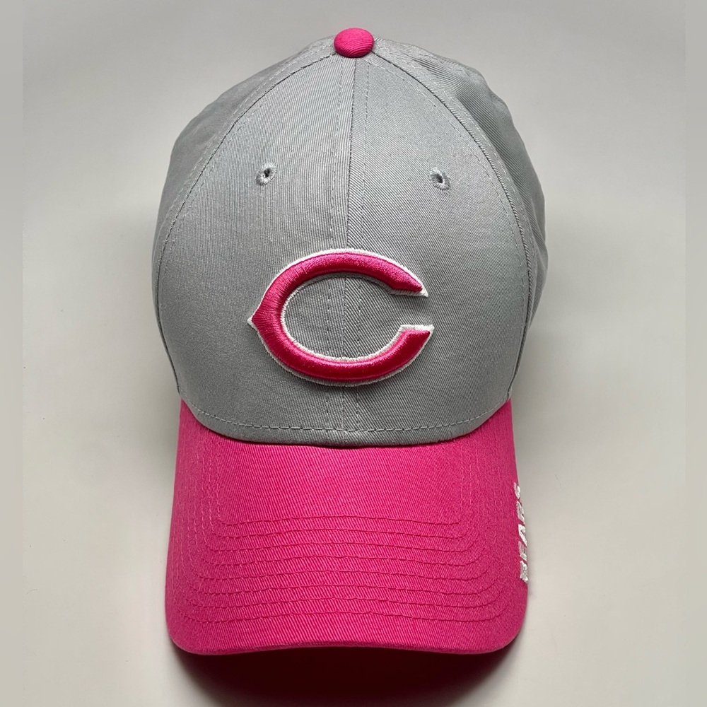 NFL New Era Chicago Bears Breast Cancer Awareness Adjustable Hat - Women’s OS